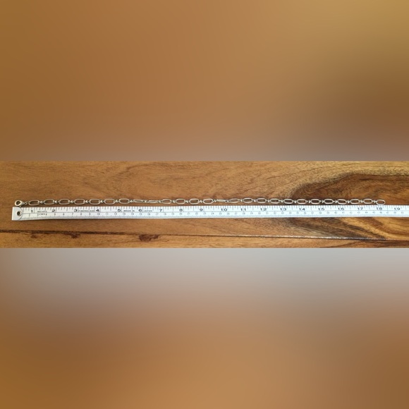 NWOT Paper Clip Stainless Steel Chain Statement Necklace - c 18.5 in L - Picture 6 of 6